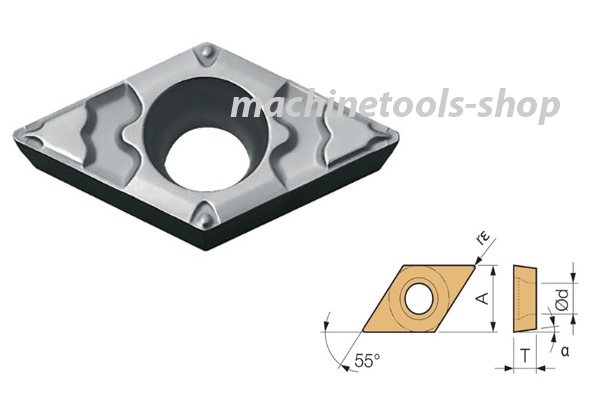 Lưỡi dao tiện DCMT0702